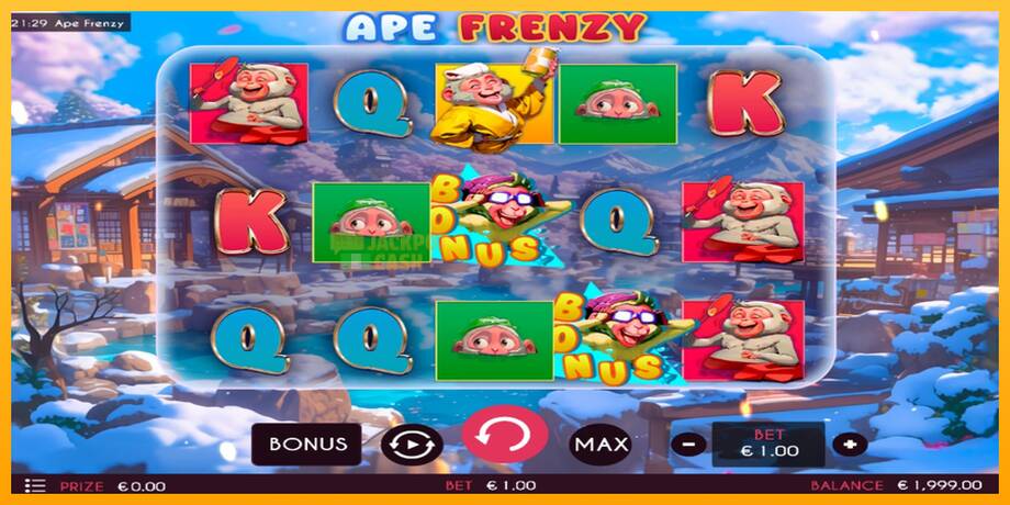 Ape Frenzy машина за игри за пари, слика 2