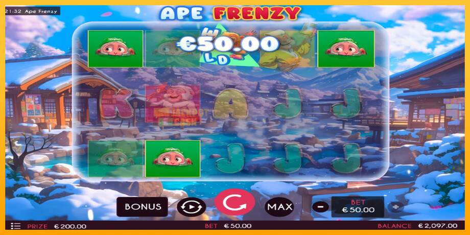 Ape Frenzy машина за игри за пари, слика 3