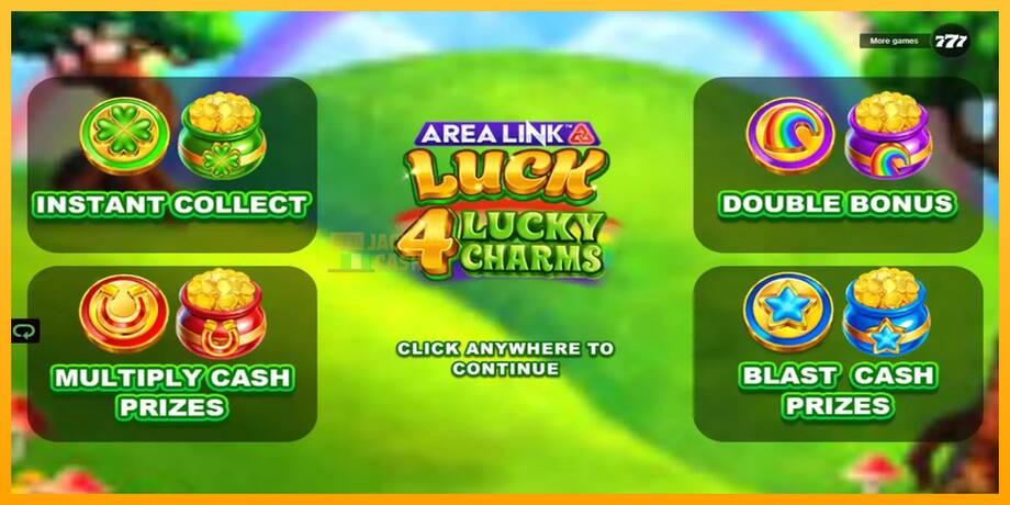 Area Link Luck 4 Lucky Charms машина за игри за пари, слика 1