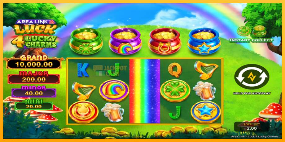 Area Link Luck 4 Lucky Charms машина за игри за пари, слика 2