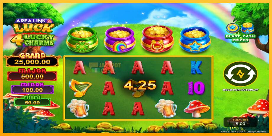 Area Link Luck 4 Lucky Charms машина за игри за пари, слика 3