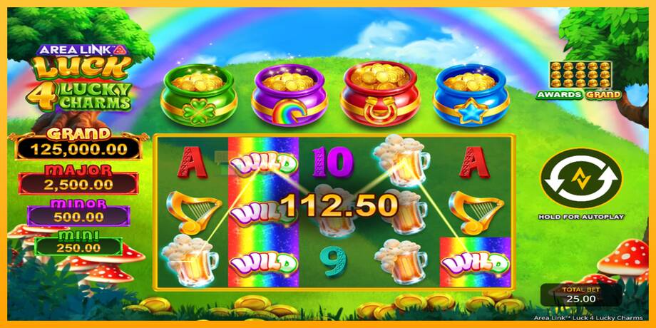 Area Link Luck 4 Lucky Charms машина за игри за пари, слика 4