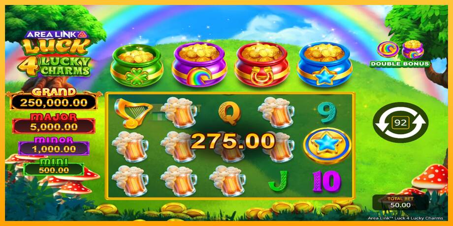 Area Link Luck 4 Lucky Charms машина за игри за пари, слика 5