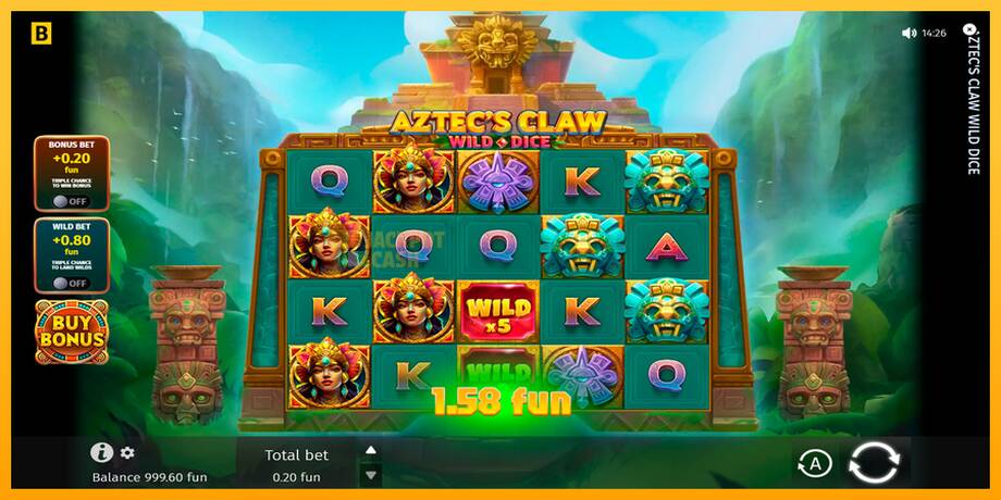 Aztecs Claw Wild Dice машина за игри за пари, слика 2