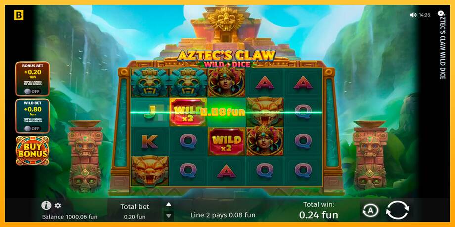 Aztecs Claw Wild Dice машина за игри за пари, слика 4