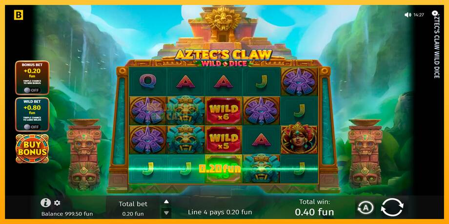 Aztecs Claw Wild Dice машина за игри за пари, слика 6