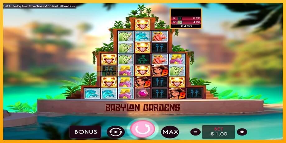 Babylon Gardens Ancient Wonders машина за игри за пари, слика 3