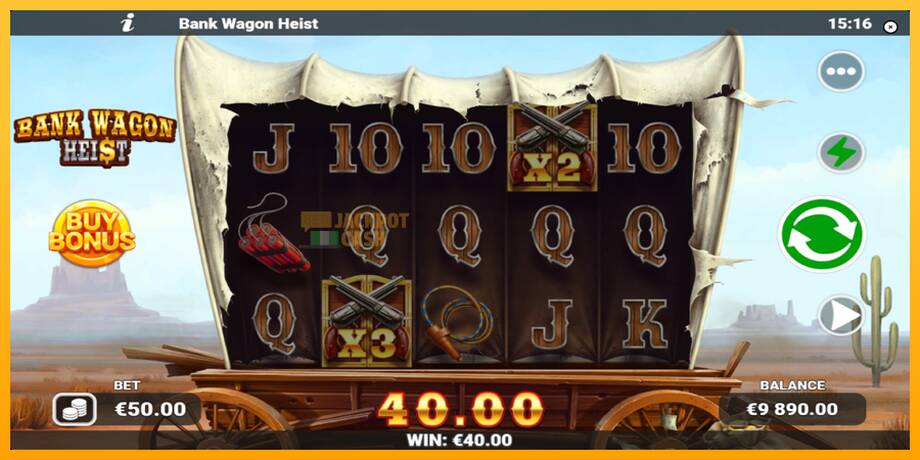 Bank Wagon Heist машина за игри за пари, слика 3