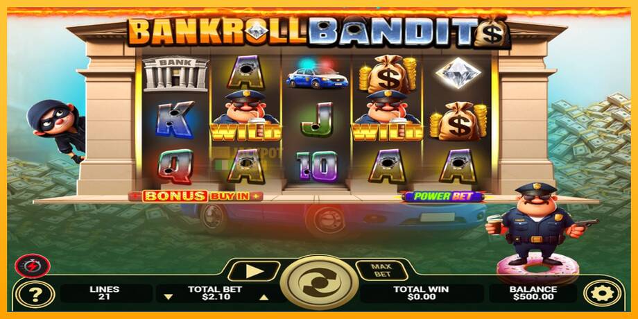 Bankroll Bandits машина за игри за пари, слика 1