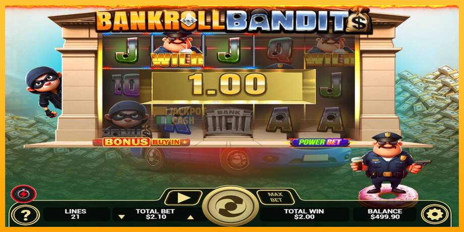 Bankroll Bandits машина за игри за пари, слика 2