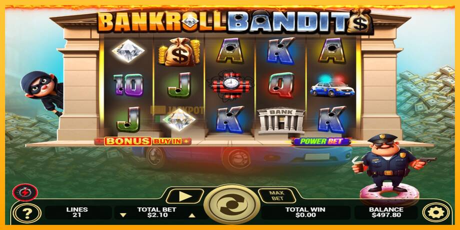 Bankroll Bandits машина за игри за пари, слика 3