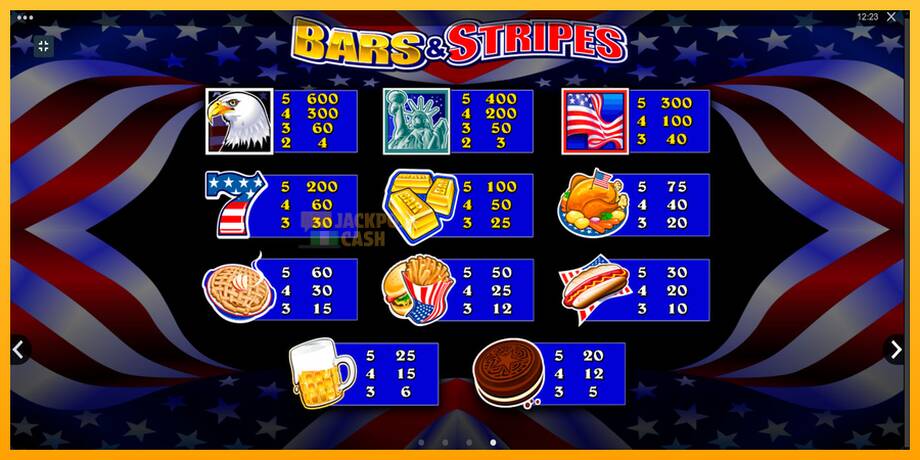 Bars and Stripes машина за игри за пари, слика 6