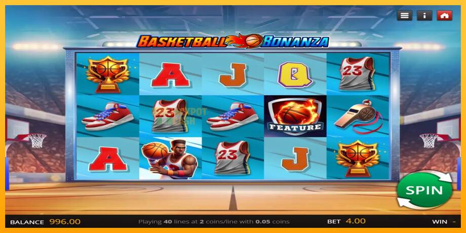 Basketball Bonanza машина за игри за пари, слика 1