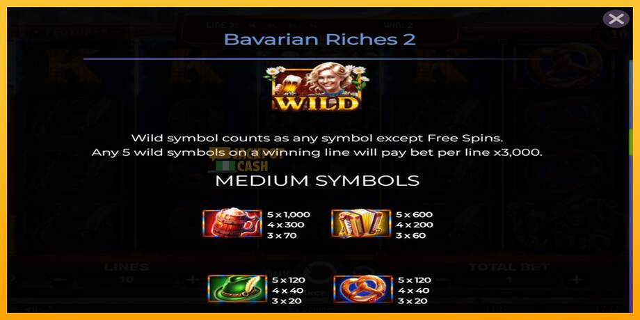 Bavarian Riches 2 машина за игри за пари, слика 6