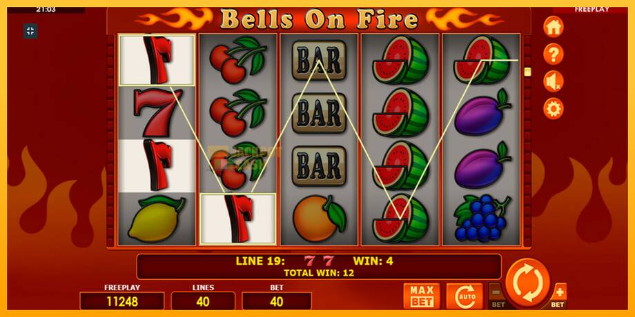 Bells on Fire машина за игри за пари, слика 6