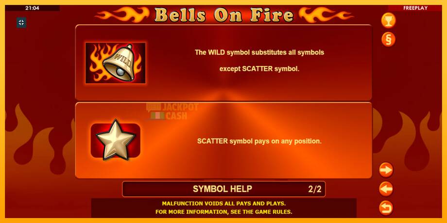 Bells on Fire машина за игри за пари, слика 10