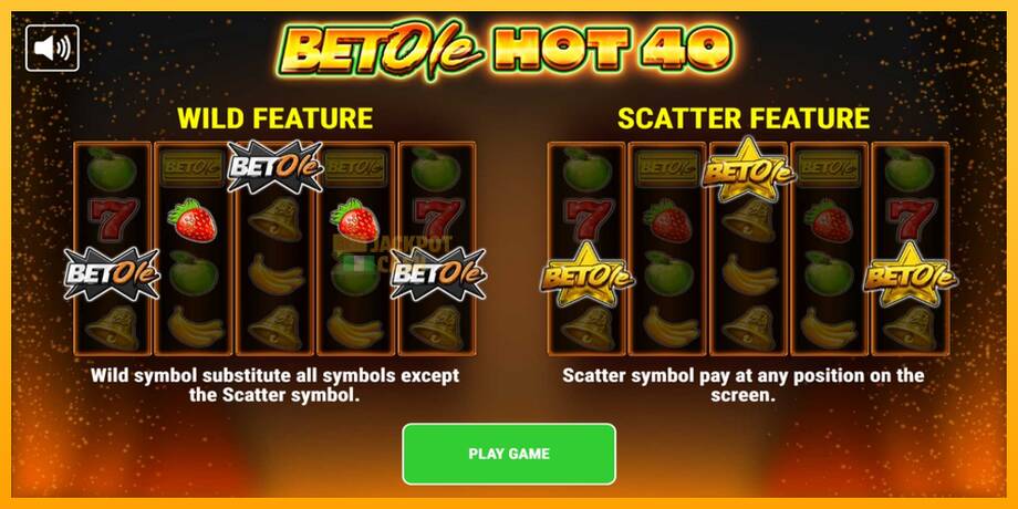 Bet Ole Hot 40 машина за игри за пари, слика 1