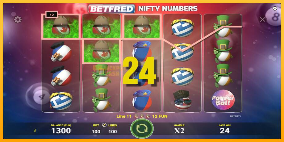 Betfred Nifty Numbers машина за игри за пари, слика 2