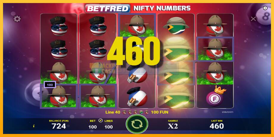 Betfred Nifty Numbers машина за игри за пари, слика 3