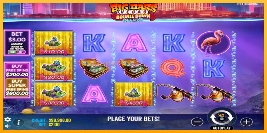 Big Bass Vegas Double Down Deluxe машина за игри за пари, слика 2