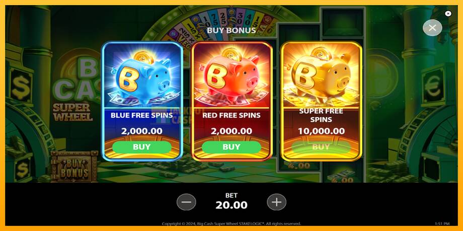 Big Cash Super Wheel машина за игри за пари, слика 4