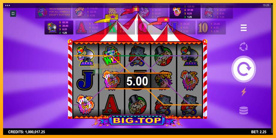 Big Top машина за игри за пари, слика 6