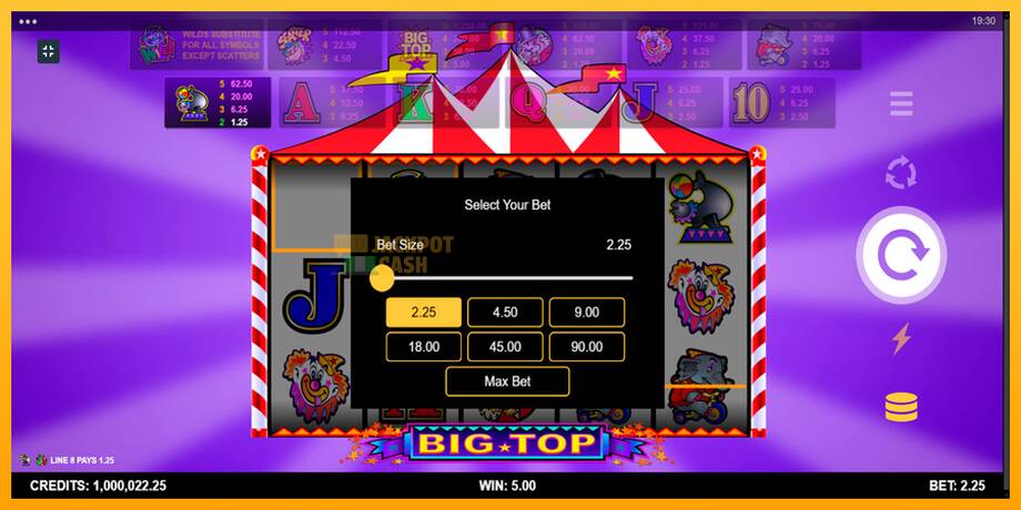 Big Top машина за игри за пари, слика 10