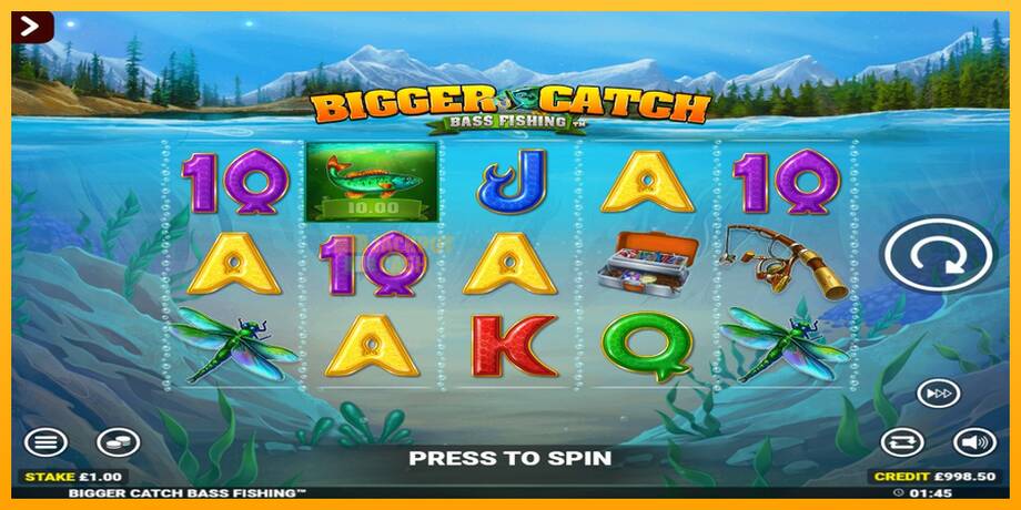 Bigger Catch Bass Fishing Rapid Fire Jackpots машина за игри за пари, слика 2