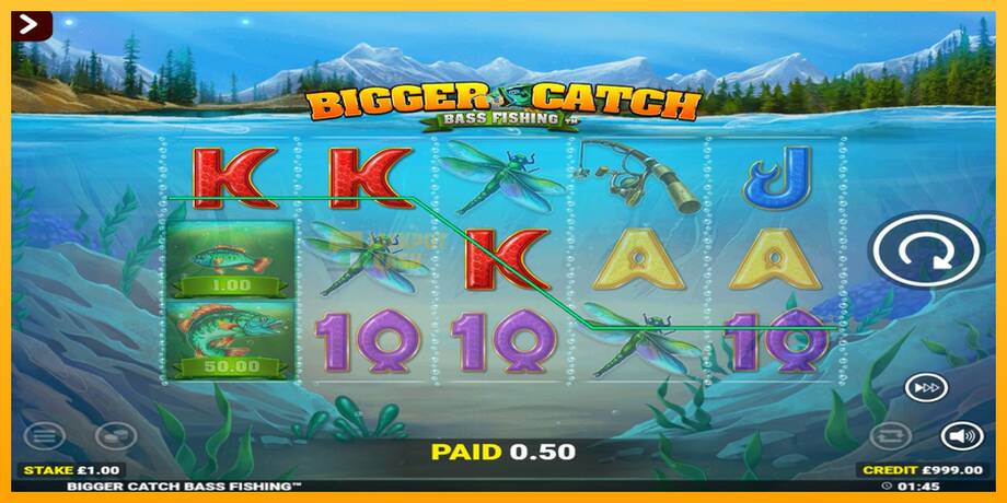 Bigger Catch Bass Fishing Rapid Fire Jackpots машина за игри за пари, слика 3