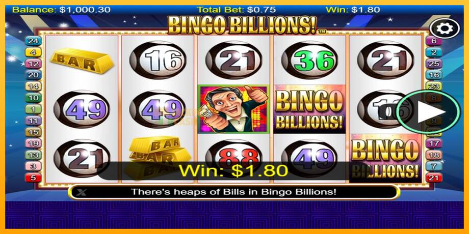 Bingo Billions машина за игри за пари, слика 2