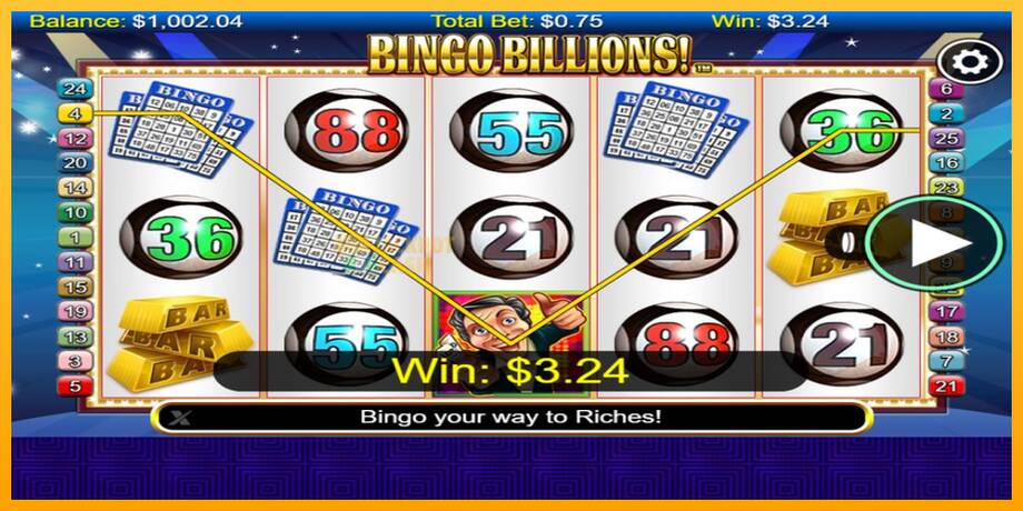 Bingo Billions машина за игри за пари, слика 3