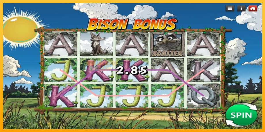 Bison Bonus машина за игри за пари, слика 2