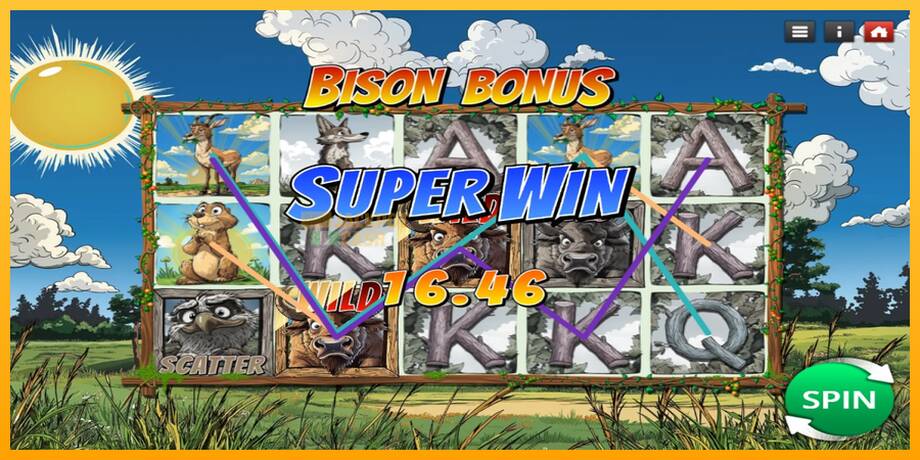 Bison Bonus машина за игри за пари, слика 3