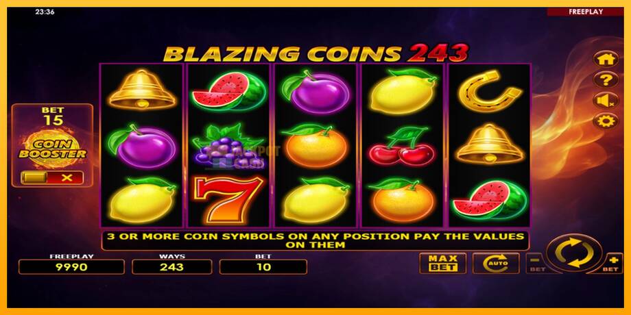 Blazing Coins 243 машина за игри за пари, слика 2