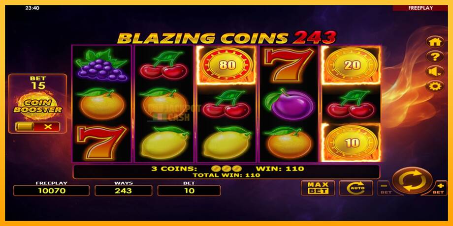 Blazing Coins 243 машина за игри за пари, слика 3