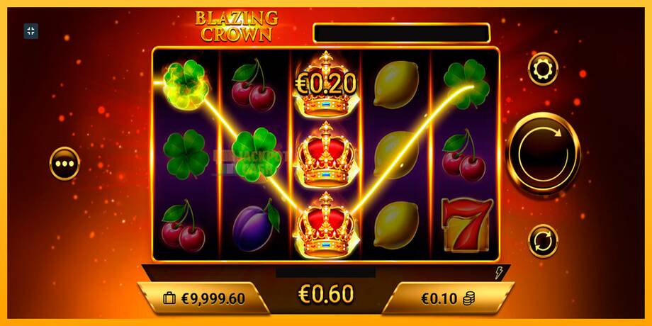 Blazing Crown машина за игри за пари, слика 3