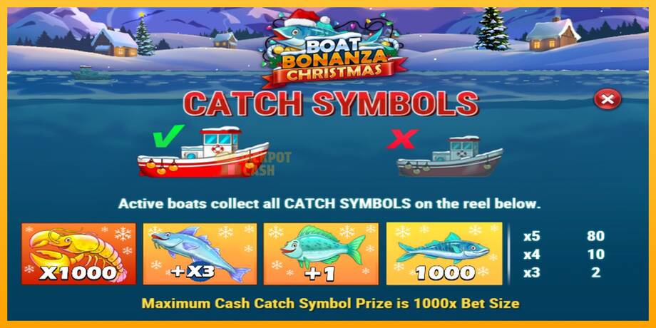 Boat Bonanza Christmas машина за игри за пари, слика 4