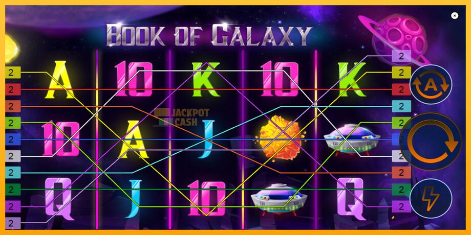 Book of Galaxy машина за игри за пари, слика 2