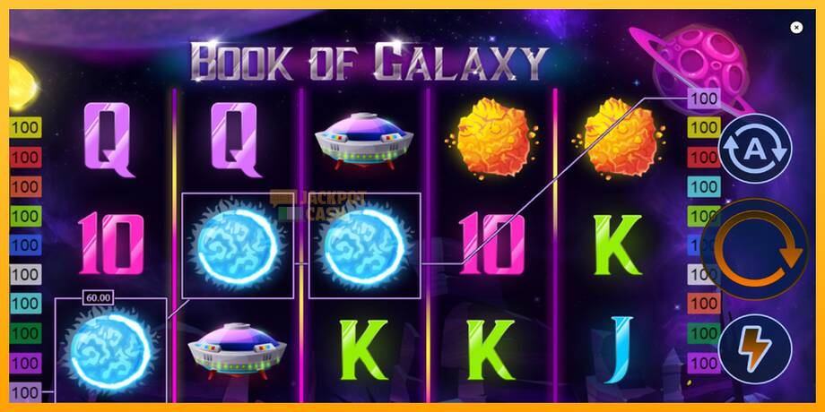 Book of Galaxy машина за игри за пари, слика 4