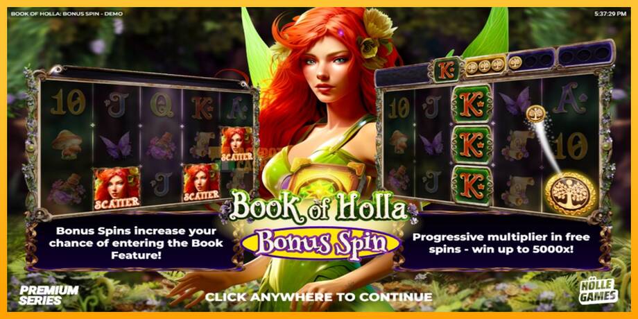 Book of Holla: Bonus Spin машина за игри за пари, слика 1