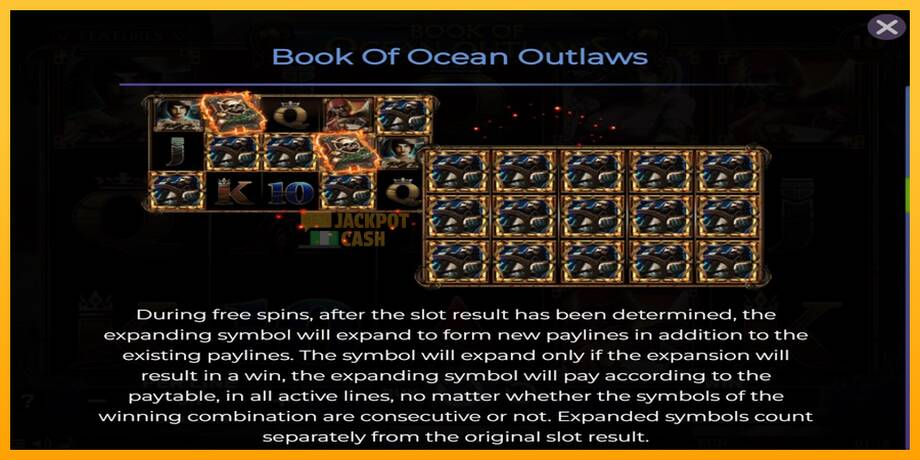 Book of Ocean Outlaws машина за игри за пари, слика 5