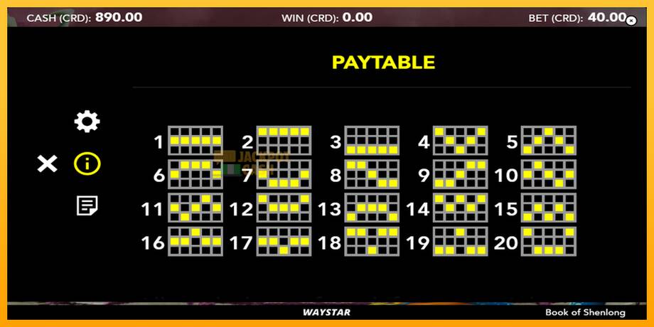 Book of Shenlong машина за игри за пари, слика 5