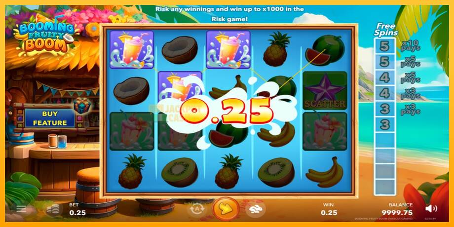 Booming Fruity Boom машина за игри за пари, слика 3