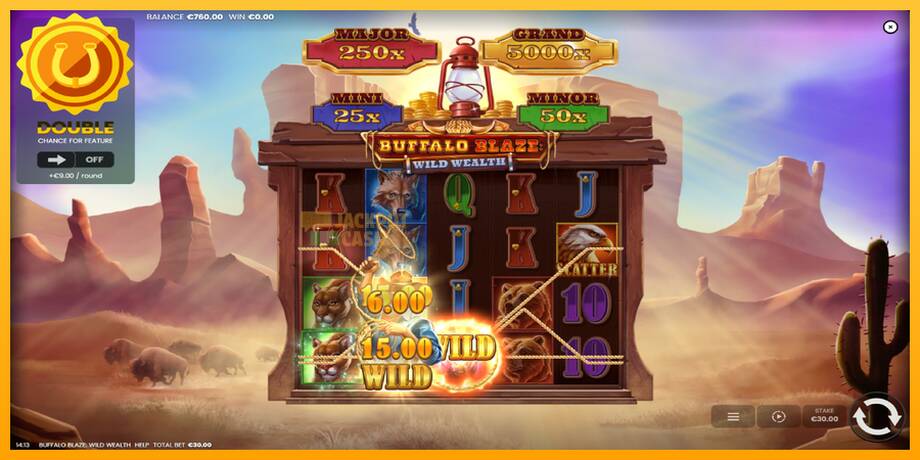 Buffalo Blaze: Wild Wealth машина за игри за пари, слика 3