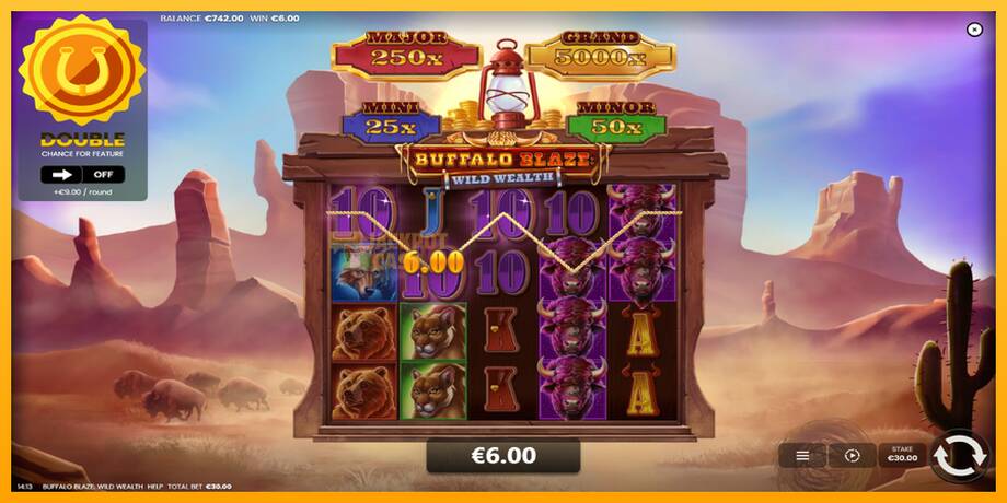 Buffalo Blaze: Wild Wealth машина за игри за пари, слика 4