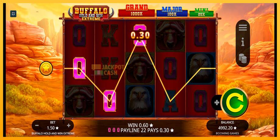 Buffalo Hold and Win Extreme машина за игри за пари, слика 4