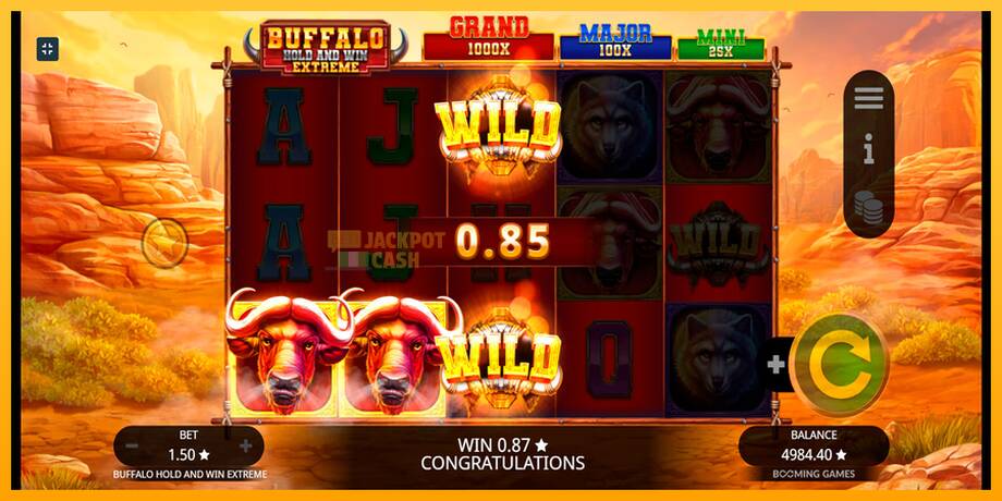 Buffalo Hold and Win Extreme машина за игри за пари, слика 6