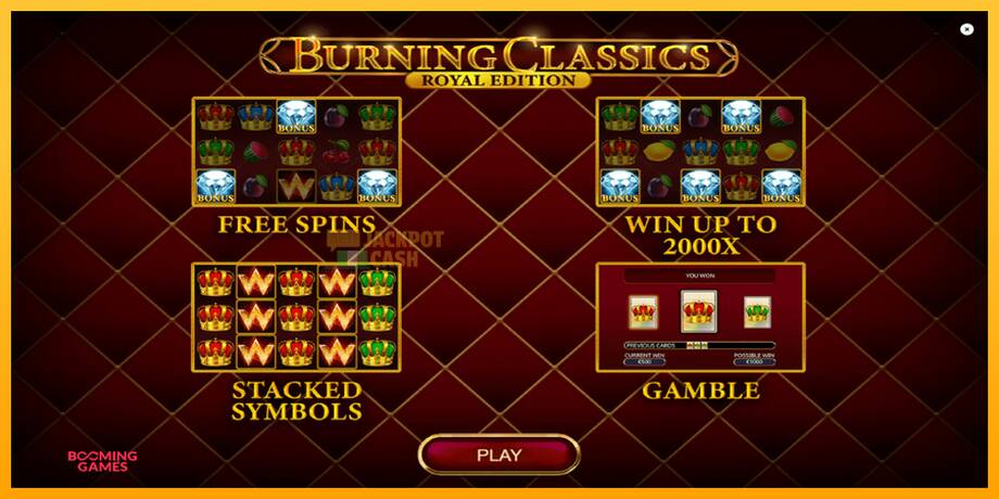 Burning Classics Royal Edition машина за игри за пари, слика 1