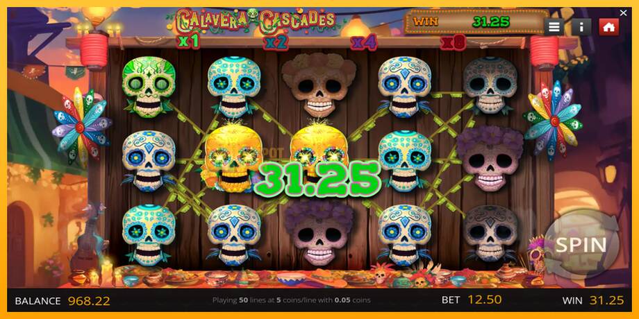 Calavera Cascades машина за игри за пари, слика 2