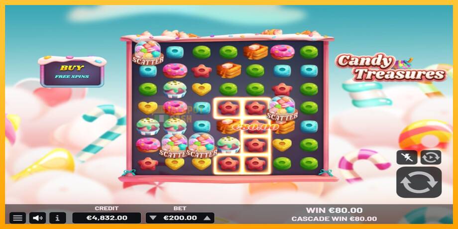 Candy Treasures машина за игри за пари, слика 3